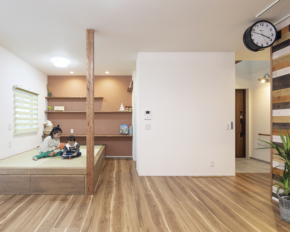 使いやすい回遊動線や全館空調で、家族が心地よく暮らせる家