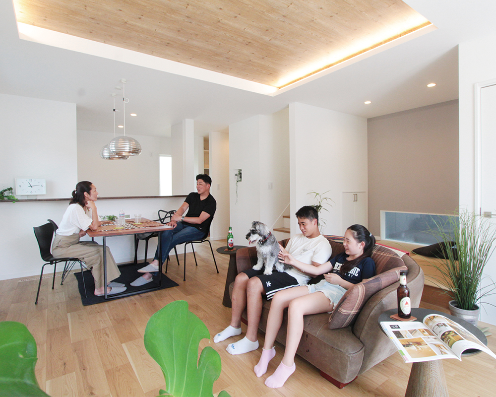 全館空調搭載×家事楽!家族をENJOYする土間ハウス