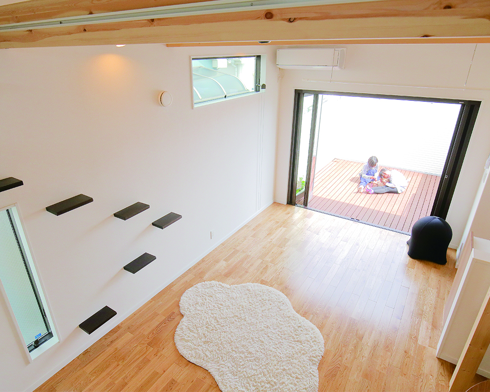 空間を有効活用した愛猫も快適なお家