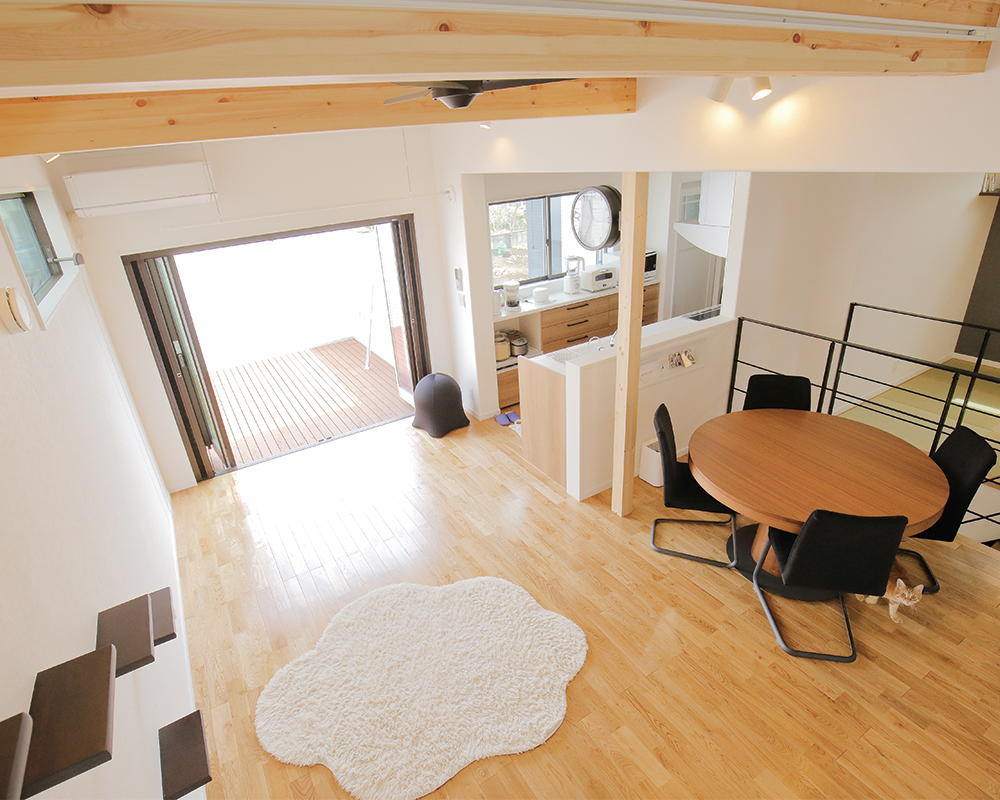 空間を有効活用した愛猫も快適なお家