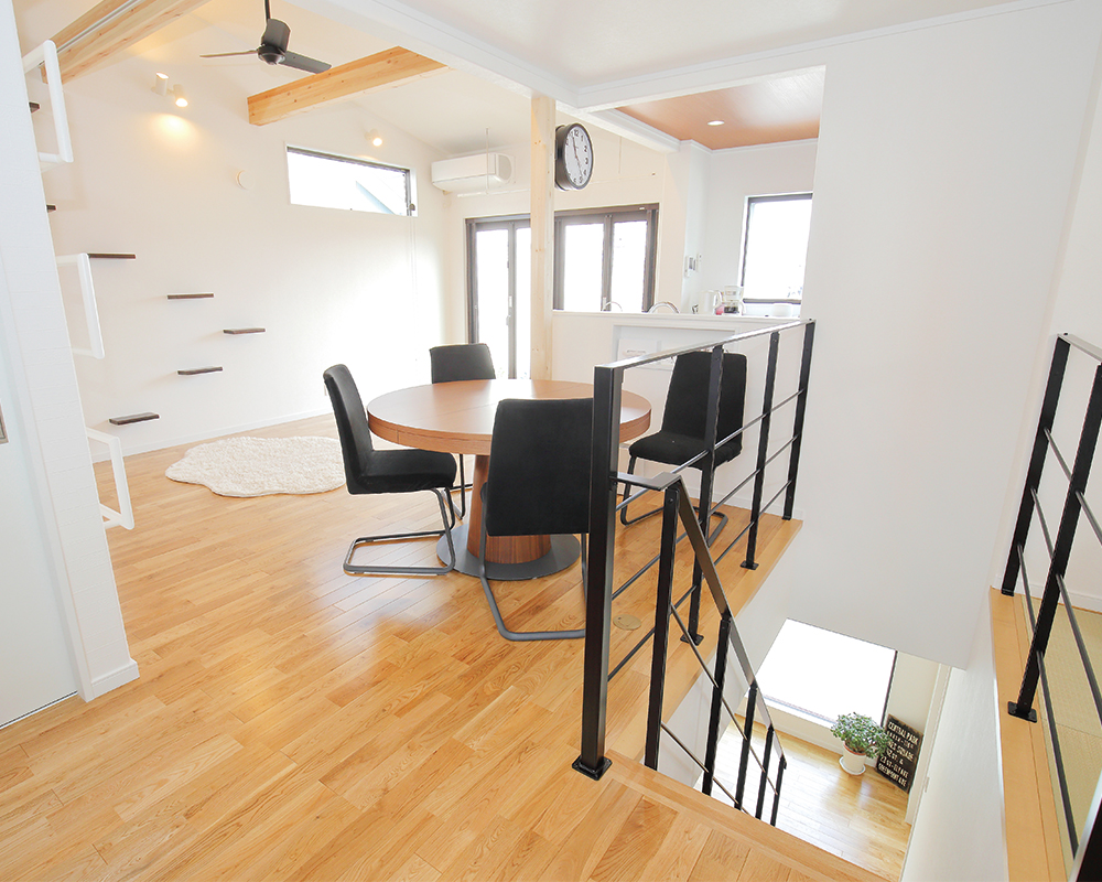 空間を有効活用した愛猫も快適なお家