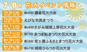 【花火イベント情報】7･8月