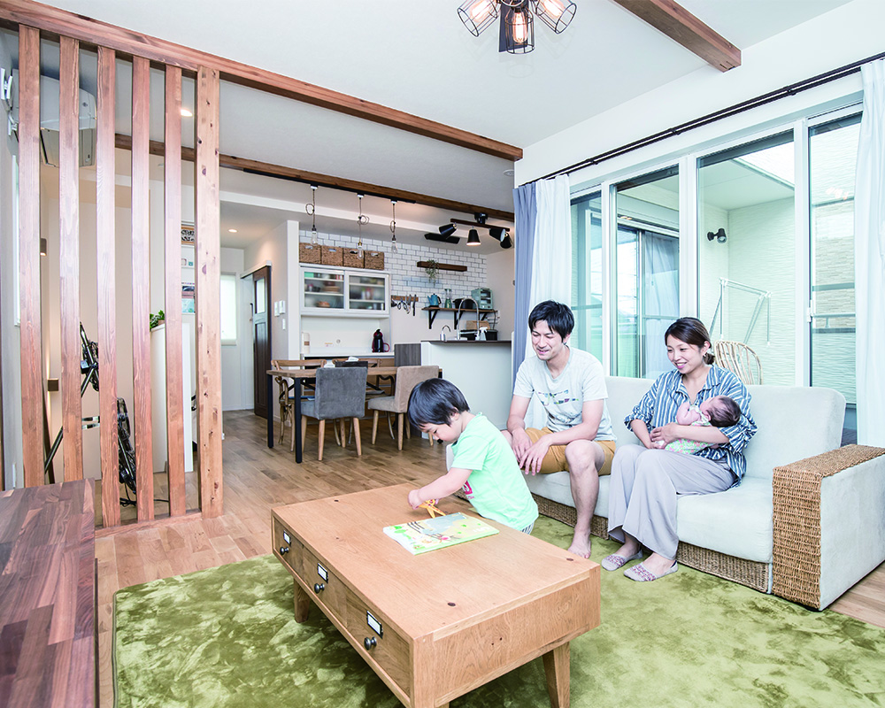 光注ぐ開放感溢れるナチュラル格好イイ家