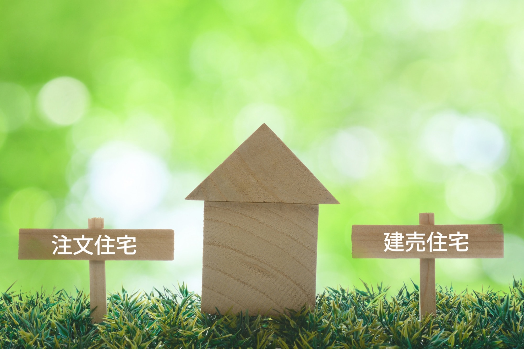 注文住宅と建売住宅の比較イメージ